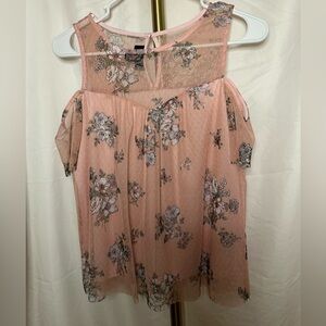 IN San Francisco Off Shoulder Tank Sleeve Blouse Size S